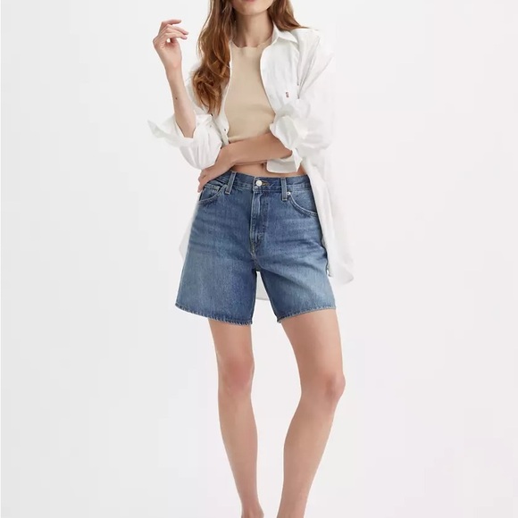 Levi's High-Waisted Jean Shorts - Picture 9 of 13